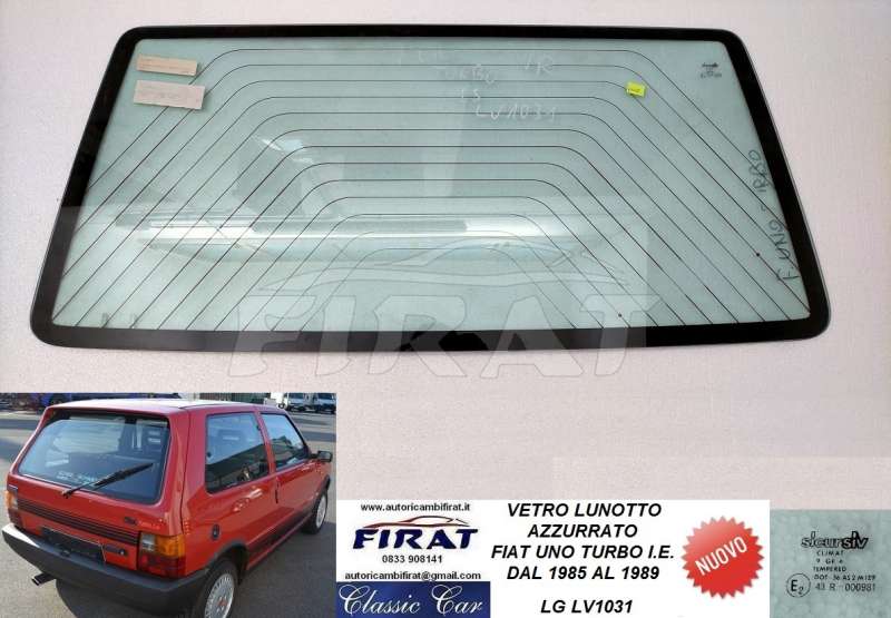 VETRO LUNOTTO FIAT UNO TURBO I.E. 85 - 89